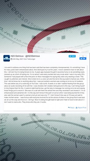 H2O Delirious confirms Ohmwrecker's allegations #trending #news #drama #fyp