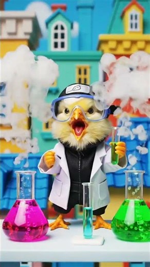 Yellow Chick’s Hilarious 8-Second Cartoon Transformations! 😂 Superhero, Ninja, Wizard & More”