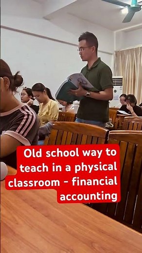How do I teach financial accounting step by step in a classroom using effective yet old school way