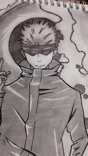 Here is the 2nd part of Satoru Gojo🤞#youtubeshorts #youtube #viral #shorts #trending #anime #sketch