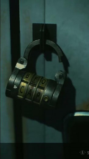 Resident Evil 2 - Shower Room Locker Code
