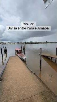 Rio Jari. Divisa entre Pará e Amapá.