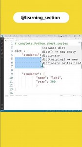 Nested Dictionary - Python | Learning Section