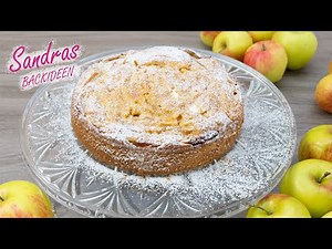 Apple pie recipe – simple and delicious | Apple pie in a springform pan | Ready for the oven in 1...