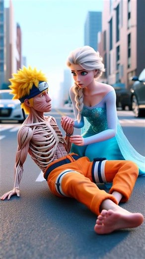 Elsa (Frozen) helped Naruto take revenge on Sakura and Sasuke. #naruto #anime #sakura