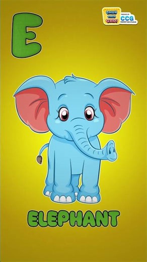E for Elephant 🐘 | Learn Letter E | ABC Song for Toddlers & Kids