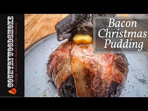 Bacon Christmas Pudding on the Kamado Joe