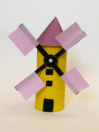 Fabriquer un moulin en carton