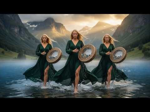 🔴 LIVE Epic Ocean Drums | 🌊 Beautiful Nordic Celtic Folk Music | Viking Harp, Flute & Waves