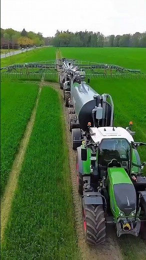 Slurry Spreader in Action: Fertilizing the Field