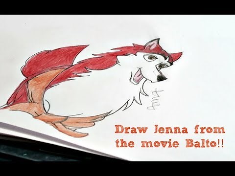 MUST SEE HOW TO DRAW JENNA FROM THE MOVIE BALTO