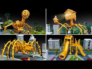 😱 All GOLDEN MONSTER Trevor Henderson Scariest - Trevor Henderson Creatures with Clay