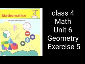 Class 4 Math | Unit 6 Exercise 5 | Geometry | Punjab Textbook Board