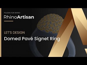 Tutorial: Domed Pavé Signet Ring | RhinoArtisan