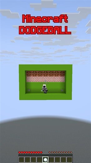 Minecraft DODGEBALL Minigame! #shorts #minecraft #gaming #funny #fyp