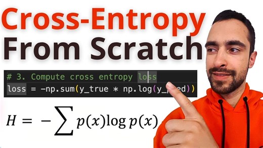 Code Cross Entropy Loss From Scratch (Negative Log Likelihood)