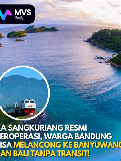 KA Sangkuriang resmi beroperasi! 🚂🎉 Warga Bandung sekarang bisa melancong ke Banyuwangi dan Bali tanpa harus transit dulu! Ini kabar gembira banget buat kamu yang sering bolak-balik Bandung–Bali atau Bandung–Banyuwangi. Perjalanan jadi lebih praktis, hemat waktu, dan tentunya lebih nyaman! 🙌 Udah ada yang mau langsung pesan tiketnya? Komen di bawah! 👇🚆 #KASangkuriang #Sangkuriang #KeretaApi #KAI #KAIIndonesia #BeritaBandung #WargaBandung #BandungBali #BandungBanyuwangi #KeretaApiBandung #Tr