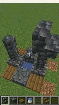 how to make a infinite water well #minecraft #minecrafttutorial
