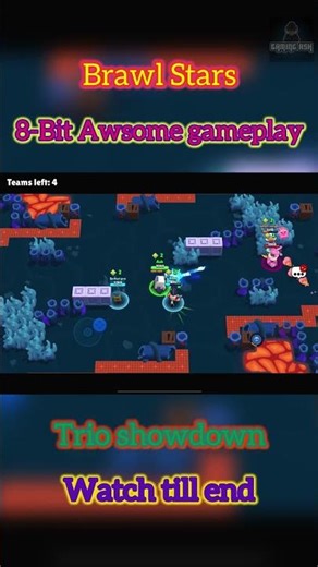 INSANE 8‑BIT ⚡ Trio Showdown Victory | Brawl Stars #Shorts #brawlstars #brawlstars2025