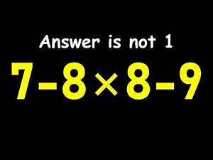 Can You Solve This Simple Math Problem?