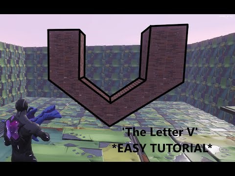How To Build The Letter V In Fortnite Save The World! *EASY TUTORIAL*