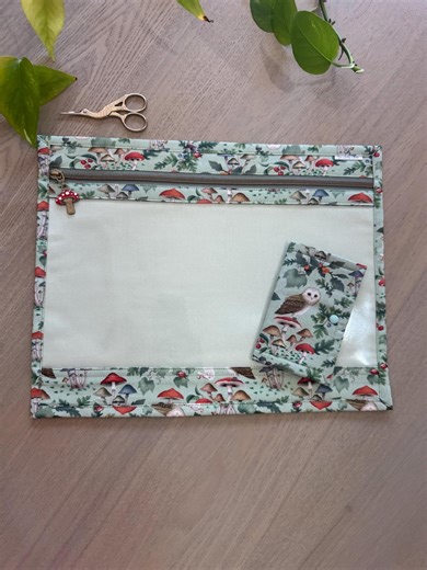 Clear Vinyl Front Project Bag: Needlepoint, Cross Stitch and Craft Organizer - Etsy Australia