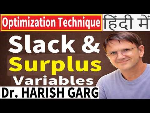 Slack and Surplus Variables of LPP | Examples