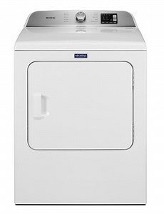 Maytag 7 Cu. Ft. White Front Load Gas Dryer With Moisture Sensing - MGD6200KW