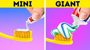 78K views · 800 reactions | Mini toothpaste vs giant! cool parenting hacks and ideas ‍‍ | 5-Minute Crafts Like | Facebook