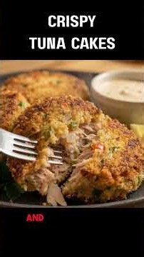 My Favorite Way To Make Crispy Tuna Cakes 😋✨ #recipe #shorts