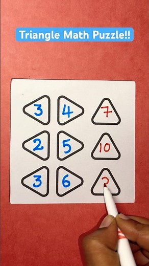 Triangle Math Puzzle! #mathpuzzle