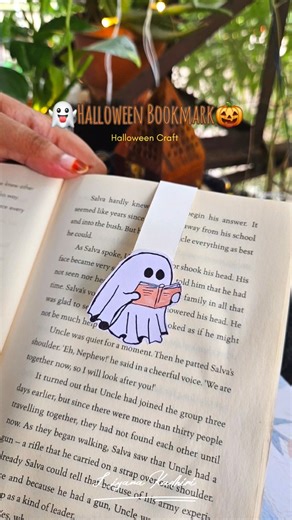 😱 1 minute Halloween Bookmark 🎃👻 #halloweendecor #birdtrend