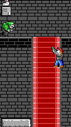 Dangerous Dave in the Haunted Mansion (1991) - Level 3 Ending