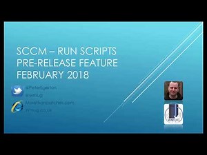 SCCM Run Scripts Feature Demo