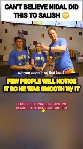 CAN'T BELIEVE Nidal Wonder did this to Salish Matter?😳#nalish #shorts #trending #funny #viral #love