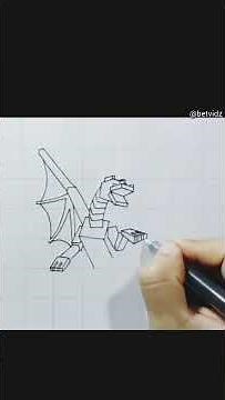drawing ender dragon || Minecraft || @betvidz