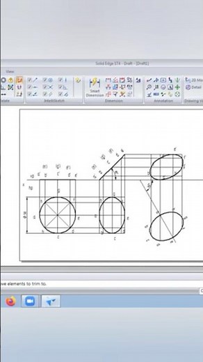 Projection of Planes: Circular Lamina #engineeringdrawing #projectionofplanes #caed #vtu