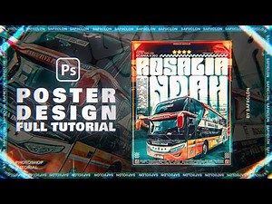 How to Make a BUS Poster Design in Photoshop | Step by Step