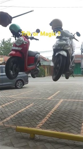 crazy 😱😱 flying motorbike#magic