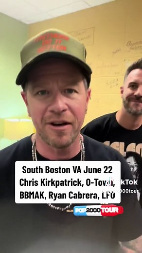 South Boston Virginia! We’re coming on June 22 🔥 VAVibe Festival at the Halifax County Fairgrounds… Line up includes: @Chris Kirkpatrick #otown #bbmak #ryancabrera #lfo See you there 🙌🏼 #southbostonva #pop2000tour #boyband #nsync