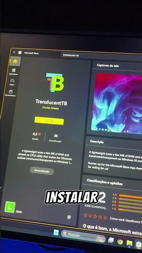 Como deixar sua BARRA de tarefas transparente!