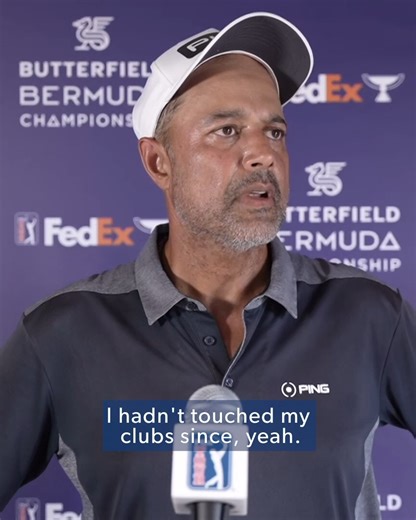 1.3M views · 365 reactions | Arjun Atwal lost his father 3 months ago and has only played golf one time since. Today he was the last man added to the field following a WD this morning. He fired a 63 and is one shot back of the lead at the Butterfield Bermuda Championship. | PGA TOUR | Facebook