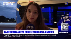 Dans les Alpes-Maritimes, la région lance 18 bus électriques à Antibes | BFM Nice Côte d’azur