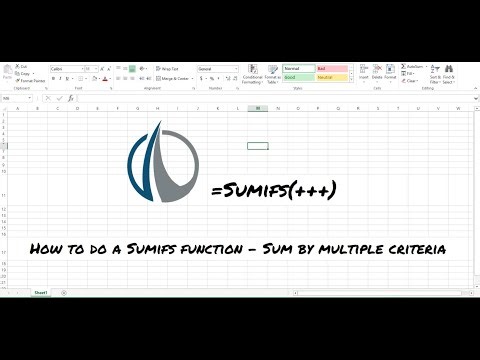 How to do a SUMIFS Function - Excel Tutorial
