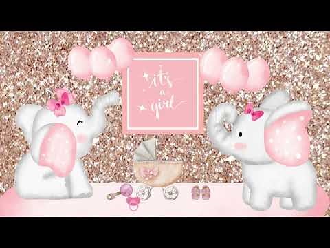 Baby Shower Ambience | Baby Shower Background | It's a Girl