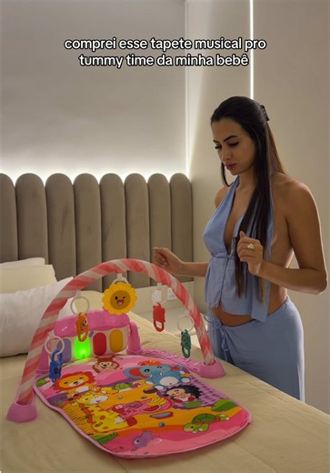 tapete musical pro tummy time da minha bebê