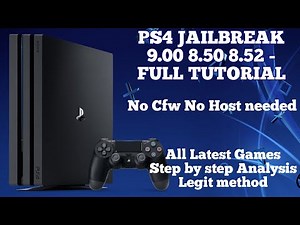 PS4 Jailbreak 8.03 8.50 8.52 9.00 | No Cfw and No Host | Legit Method | Install Game