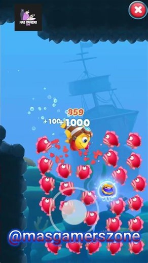 HUGE SHARK ATTACK! 😱 Fishdom Level 114.1 #shorts Goal: Defeat the BOSS #masgamerszone
