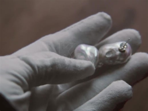 Baroque Pearl Stud Earrings, Natural Freshwater Pearl, Sterling Silver - Etsy