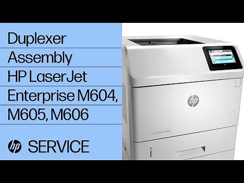 Replace the Duplexer Assembly | HP LaserJet Enterprise M604, M605, M606 Printers | HP Support